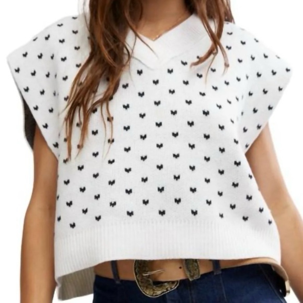 FREE PEOPLE:EASY STREET PATTERNED VEST..NWT